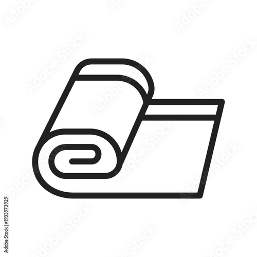 Yoga Maticon vector image. Suitable for mobile apps, web apps and print media.