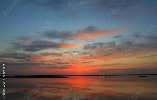 evening quiet on lake