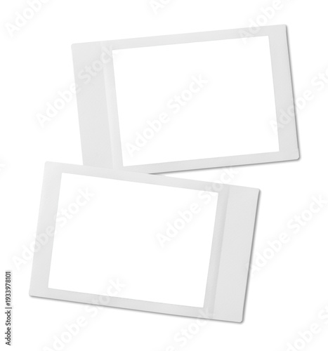 Vintage Polaroid, instant photo frame isolated in transparent PNG, polaroids frames mini - isolated design element.