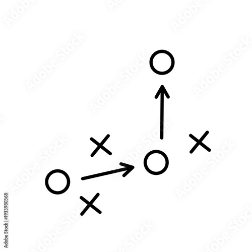 Soccer tactic icon 