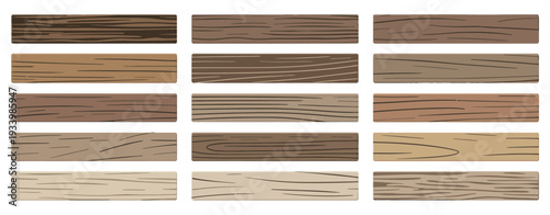 Wooden floor vector illustration with realistic hardwood parquet and timber boards