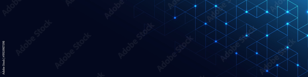 Fototapeta premium Abstract technology background with a geometric pattern of triangle shapes. Graphic design element
