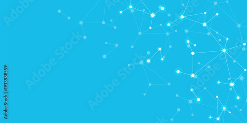 Molecular structure and genetic engineering, molecules DNA, neural network, scientific research. Abstract background for innovation technology, science, healthcare, and medicine