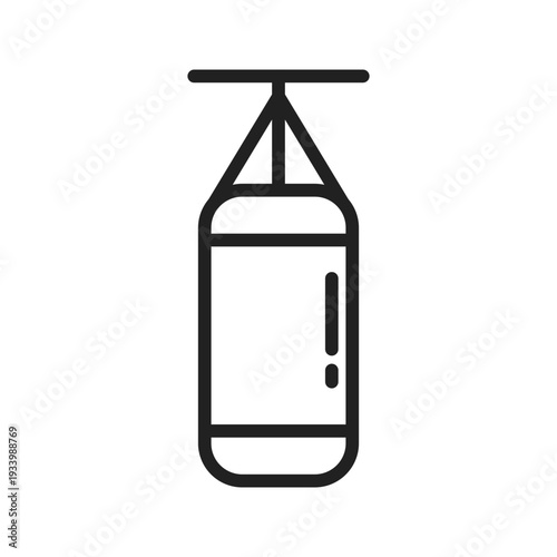 Punching Bagicon vector image. Suitable for mobile apps, web apps and print media.