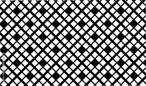 Seamless vector background wallpaper with geometric rhombus pattern perfect for contemporary digital designs textiles and web backdrops grey and black illustration
