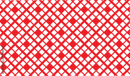 Seamless vector background wallpaper with geometric rhombus pattern perfect for contemporary digital designs textiles and web backdrops red and grey illustration