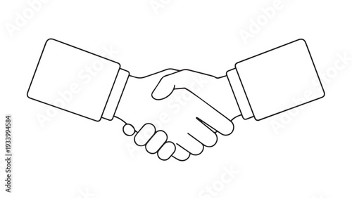 Professional handshake symbolizing cooperation and business partnership.