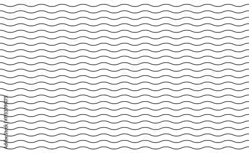 Waves line set. Wave ornament pattern.  Wave thin line background. Vector illustration