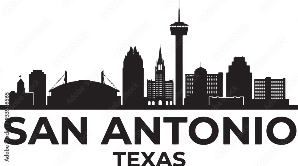 Fototapeta premium San Antonio Texas city skyline with iconic tower