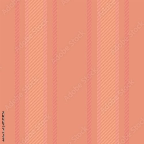 Site lines pattern vector, plain seamless texture stripe. Panjabi textile fabric vertical background in dark salmon and red colors.