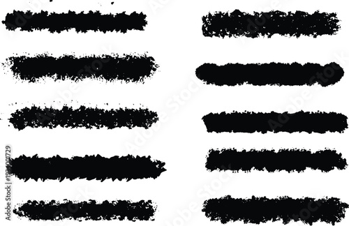 Abstract brush stroke patterns in varying widths and densities