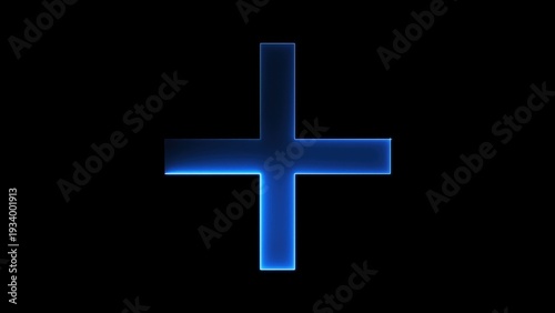 Plus neon sign