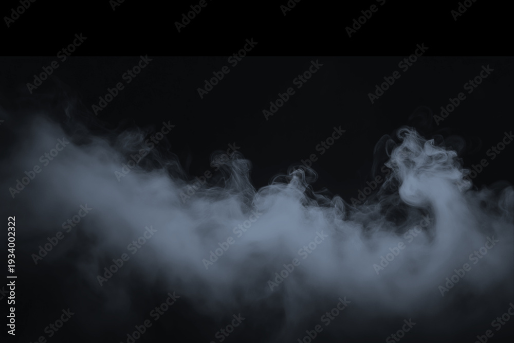 Fototapeta premium White smoke clouds swirling and rising isolated on transparent background