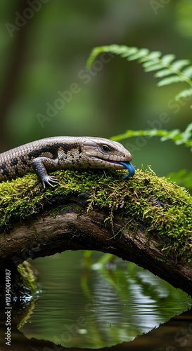 Forest Skink's Blue Tongue Moment