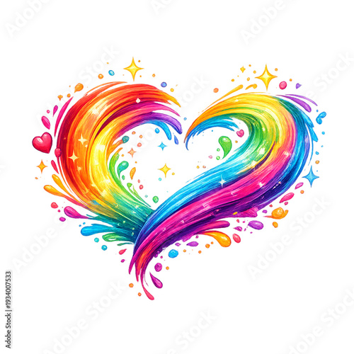 colorful heart, vibrant brush strokes, painted heart, abstract heart, artistic love, acrylic painting, watercolor texture, expressive art, bold colors, bright palette, creative brushwork, modern art, 