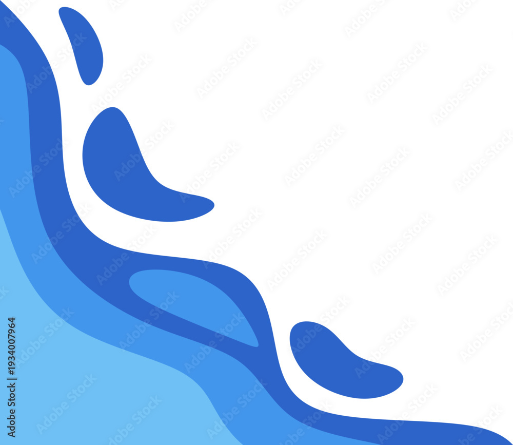 Obraz premium Blue Wave Corner
