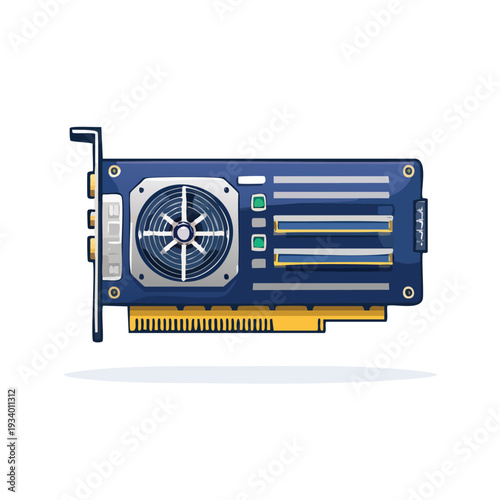 Graphic card technology illustration