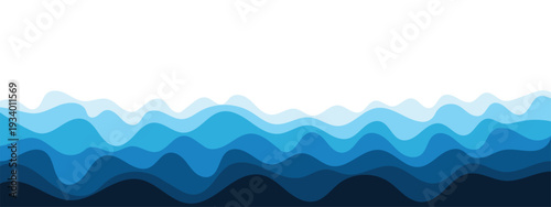 Ocean Waves Vector Design