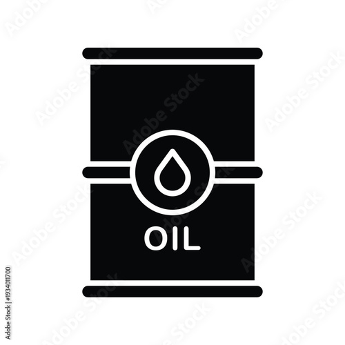 Oil Barrel Vector Icon Design