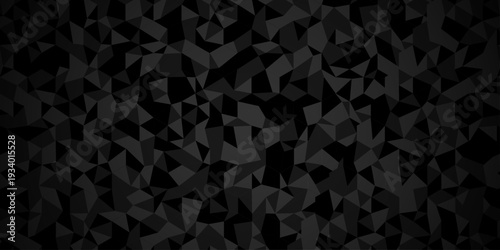Minimal abstract paper low polygon paper cubic black, gray triangle design. vector transparent polygon reangle square pattern. geometric wall tile metal cube triangle background.