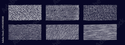 Hand drawn texture Rain, crosshatch, wave chalk scribble white pattern