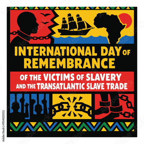 International Day of Remembrance of the Victims of Slavery and the Transatlantic Slave Trade Awareness Flyer