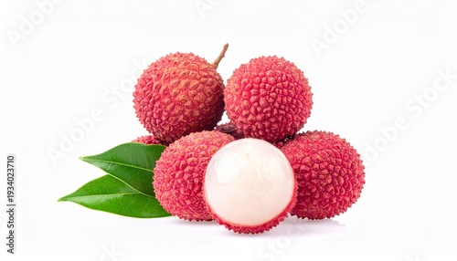 lychee isolated on white background