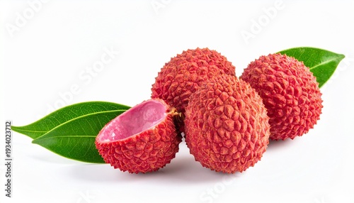 lychee isolated on white background