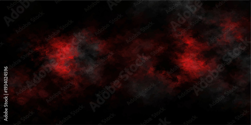 A dark abstract backdrop of black and white smoke swirling through a burning red flame texture with a hot motion fractal design and an orange light explosion art