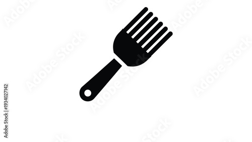 Silicone Baking Brush kitchen pastry basting tool oil butter glaze spreader cooking utensil icon black silhouette design