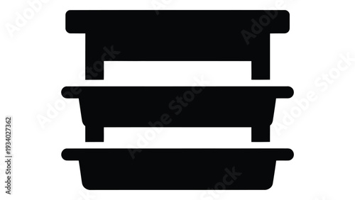 Under Sink Shelf Organizer cabinet storage rack kitchen bathroom space saver cleaning supply holder icon black silhouette design