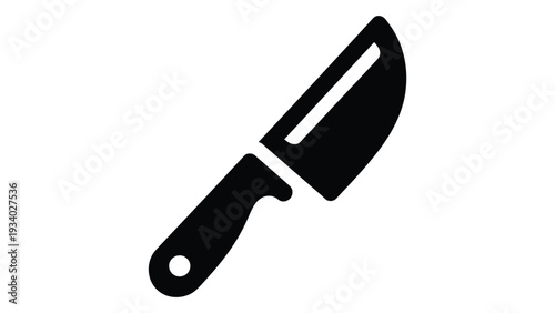 Vegetable Peeling Knife kitchen knife paring tool vegetable cutter stainless blade cooking utensil food preparation icon vector black silhouette design