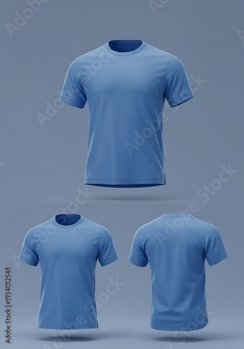 Azure Textile: 3D Render