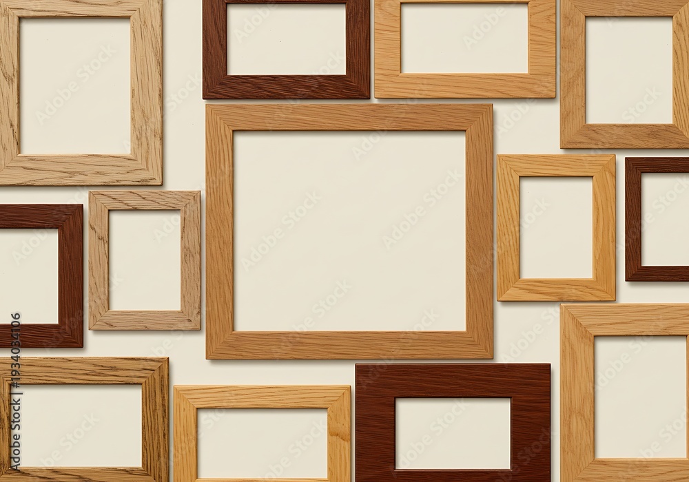 Fototapeta premium Wooden Frame Mosaic