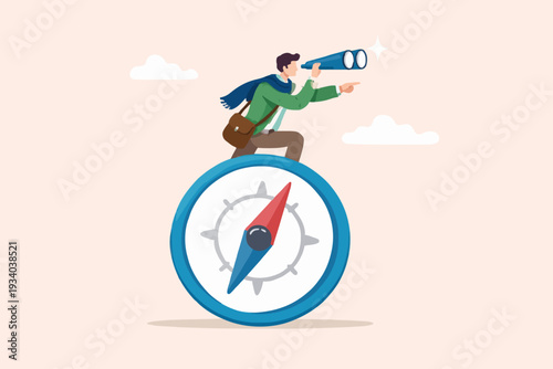 Person Looking Through Binoculars