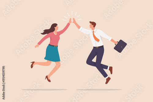 Wallpaper Mural Happy People Celebrating Success Torontodigital.ca