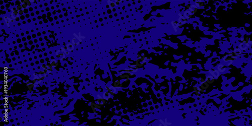 A creative abstract backdrop showcasing aggressive black shapes against a dark blue canvas, perfect for music album covers or gaming channel banners.