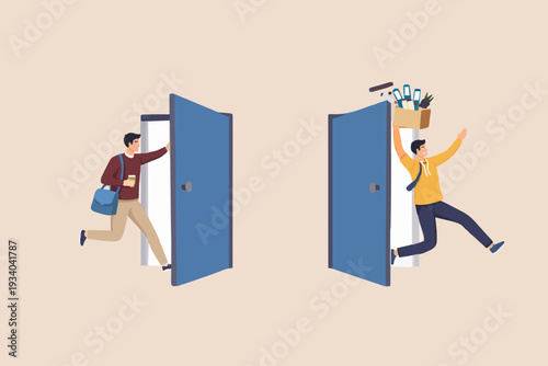 New Start And Leaving Work