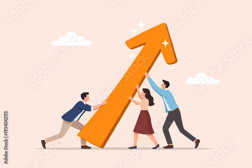 Teamwork and Growth Concept