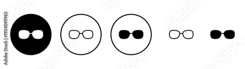 Glasses icon vector. Glasses sign and symbol