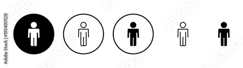 Man icon vector. male sign and symbol. human symbol