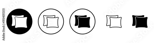 Pillow icon vector. Pillow sign and symbol. Comfortable fluffy pillow