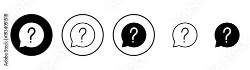 Question icon vector. question mark sign and symbol
