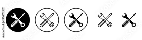 Repair tools icon vector. tool sign and symbol. setting icon. Wrench and screwdriver. Service