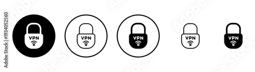 Vpn icon vector. Private network sign and symbol. virtual private network icon.