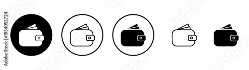 Wallet icon vector. wallet sign and symbol