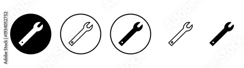 Wrench icon vector. repair icon. tools sign and symbol