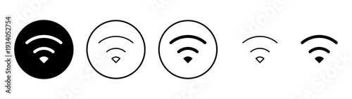 Wifi icon vector. signal sign and symbol. Wireless  icon