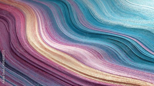 Abstract flowing design with wave like colorful background