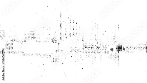 Monochrome abstract splattered background. Subtle grunge halftone vector texture overlay.